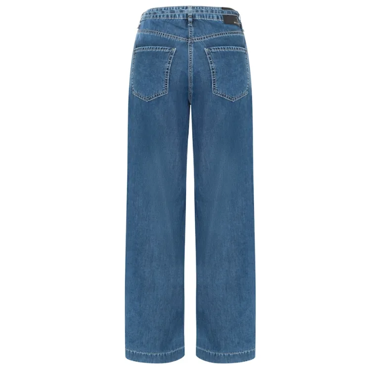 MAC JEANS - WENDY, Fluid tencel blau