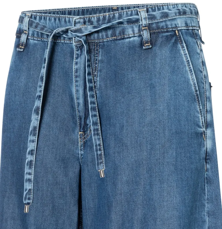 MAC JEANS - WENDY, Fluid tencel blau