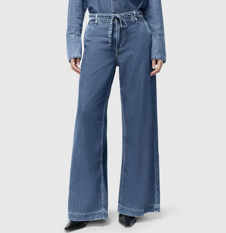 MAC JEANS - WENDY, Fluid tencel blau