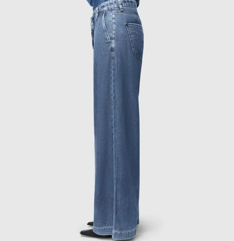 MAC JEANS - WENDY, Fluid tencel blau