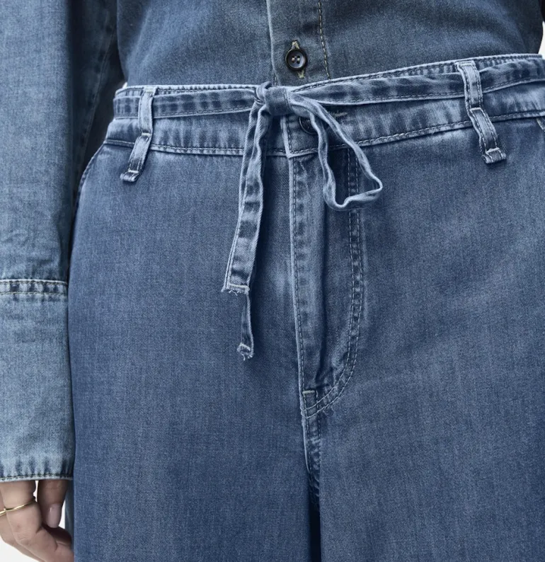 MAC JEANS - WENDY, Fluid tencel blau
