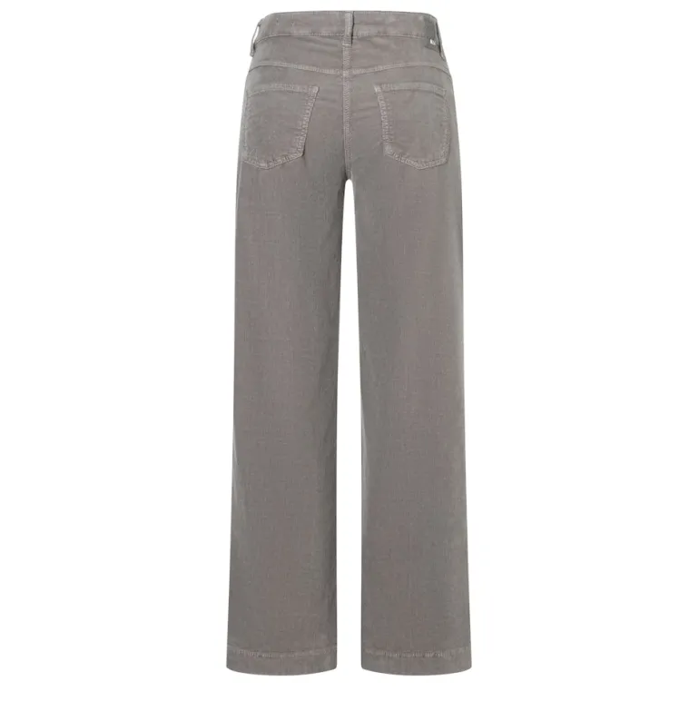 MAC JEANS - WIDE, Baby soft corduroy grau