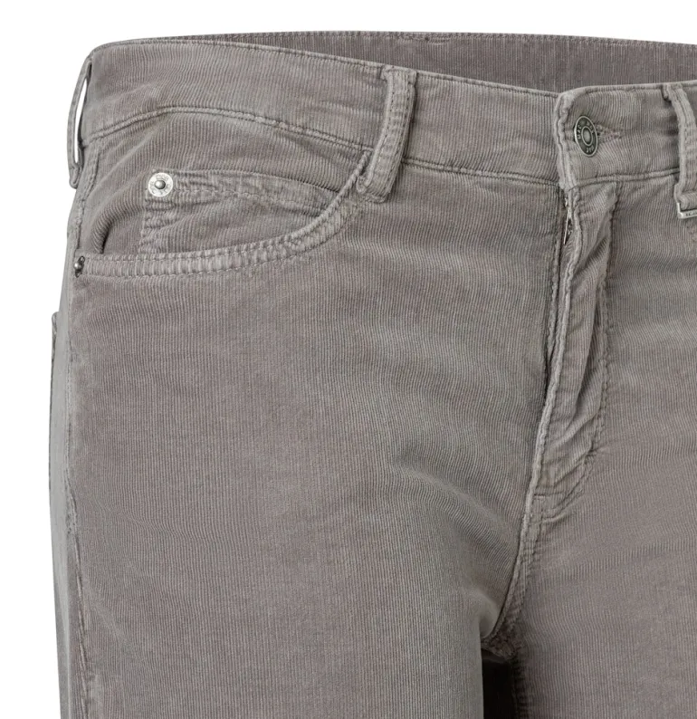 MAC JEANS - WIDE, Baby soft corduroy grau