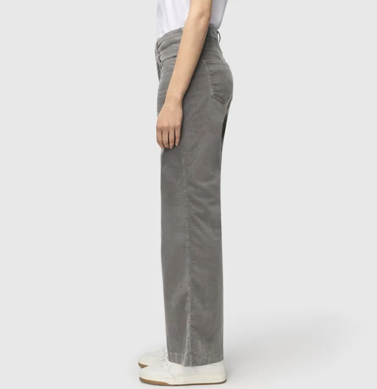 MAC JEANS - WIDE, Baby soft corduroy grau
