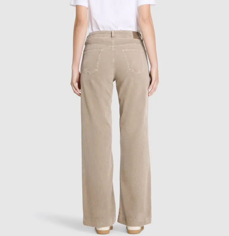 MAC JEANS - WIDE, Baby soft corduroy beige