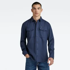 Marine Slim Shirt ls sartho blue gd