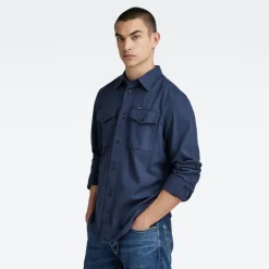 Marine Slim Shirt ls sartho blue gd