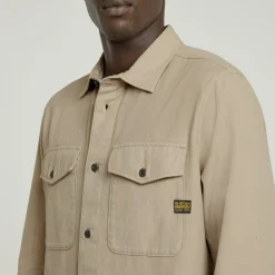 Marine Slim Shirt ls vintage khaki gd