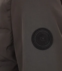 Materialmixjacke grün