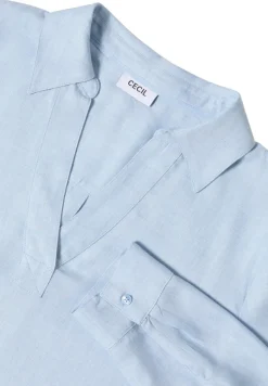 Melange Bluse light sky blue melange