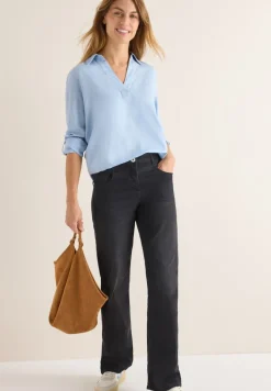 Melange Bluse light sky blue melange