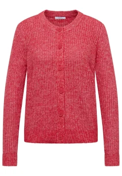 Melange Cardigan fiery red melange