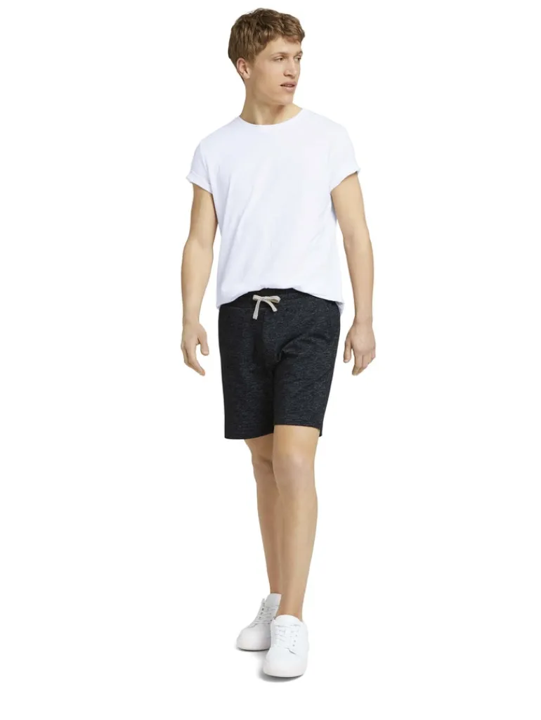 Melierte Sweatshorts black non-solid