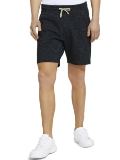 Melierte Sweatshorts black non-solid