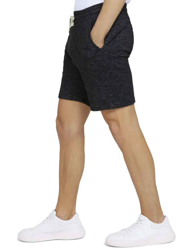 Melierte Sweatshorts black non-solid