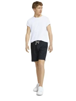 Melierte Sweatshorts black non-solid