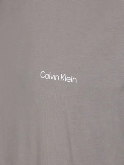 MICRO LOGO LS MOCK NECK T-SHIRT grey asphalt