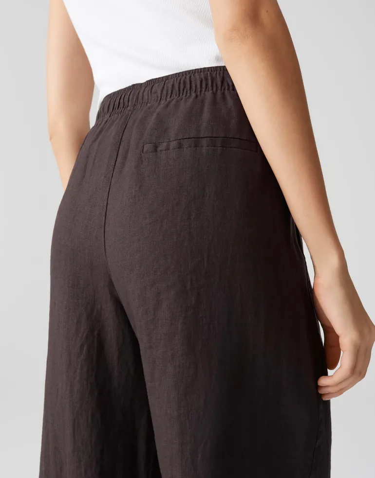 Mileni linen midnight brown