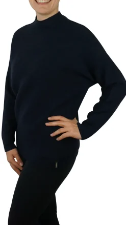 Modischer Pullover mit Stehbündchen night sky