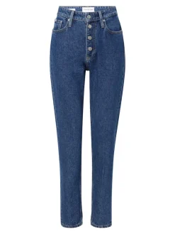 MOM JEAN ANKLE denim dark