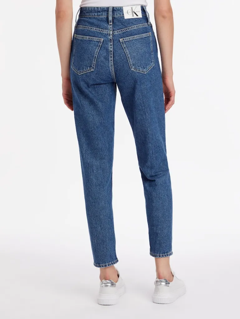 MOM JEAN ANKLE denim dark