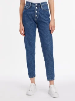 MOM JEAN ANKLE denim dark