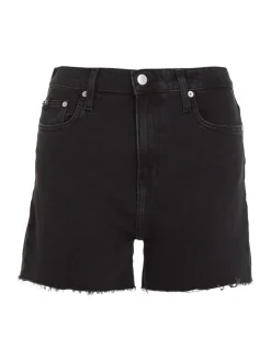 MOM SHORT denim black