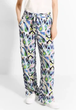 Multicolor Print Hose vanilla white