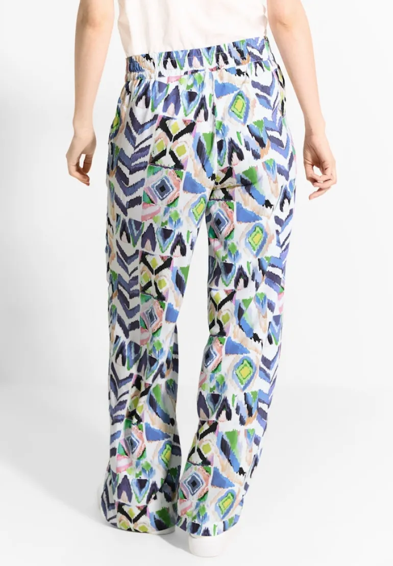 Multicolor Print Hose vanilla white