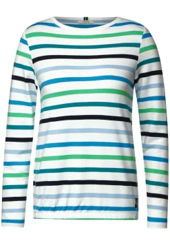 Multicolor Streifen Shirt vanilla white