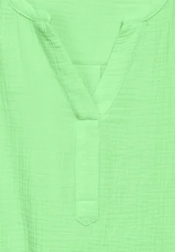 Musselin Bluse matcha lime