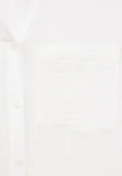 Musselin Hemdbluse vanilla white