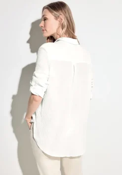 Musselin Hemdbluse vanilla white