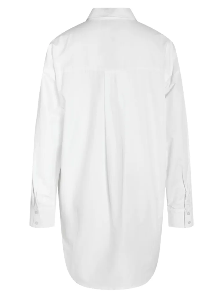 NMASTA L/S SHIRT DRESS FWD bright white