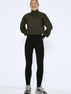 NMCALLIE HW SKINNY BLACK JEANS FWD NOOS black denim