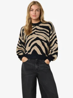 NMCHARLOTT L/S O-NECK KNIT FWD NOOS black