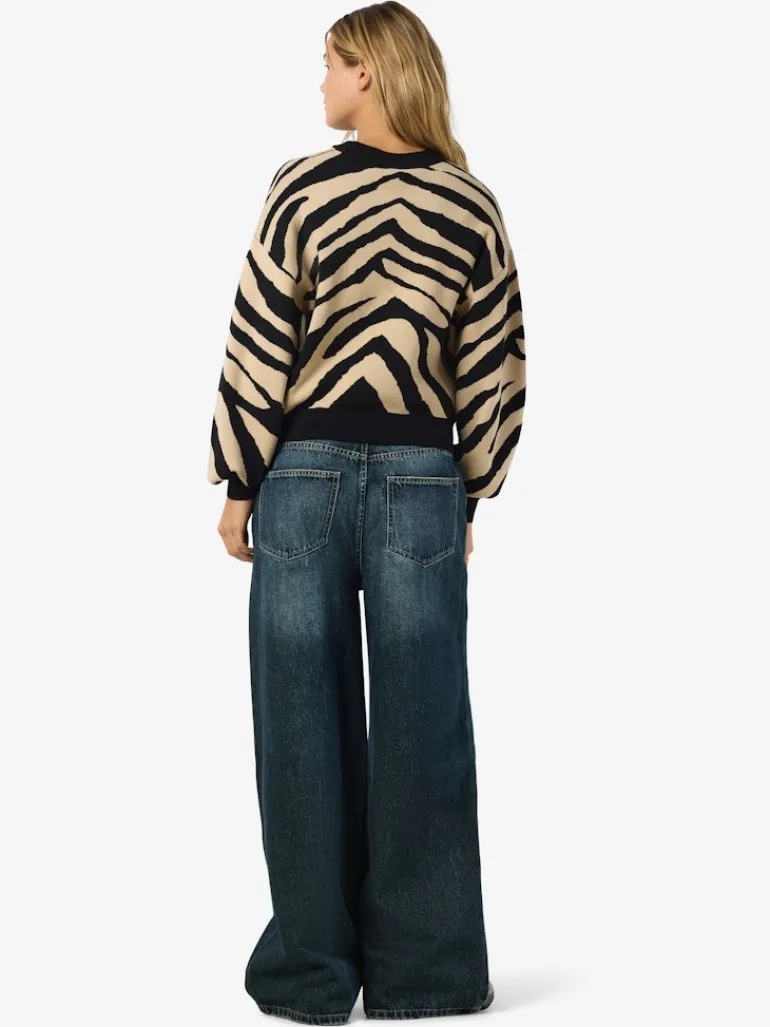 NMCHARLOTT L/S O-NECK KNIT FWD NOOS black