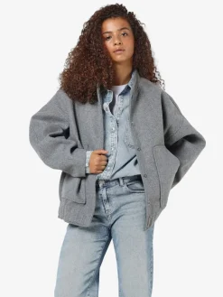 NMHALSTON L/S BOMBER JACKET FWD NOOS light grey melange