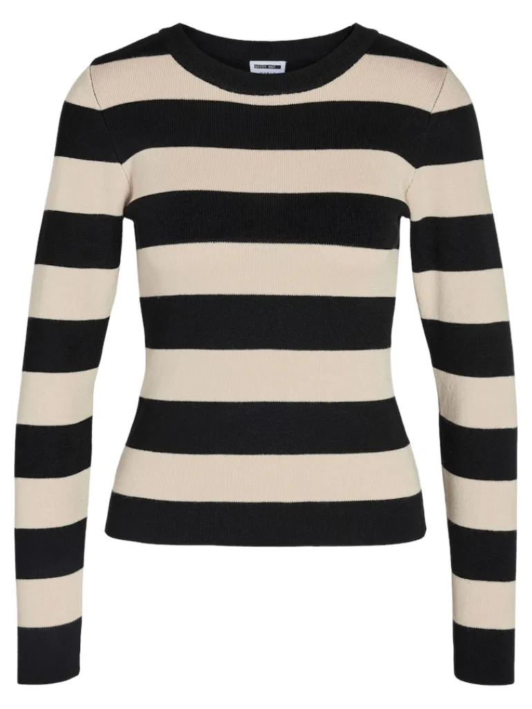 NMJAZ L/S O-NECK KNIT FWD black