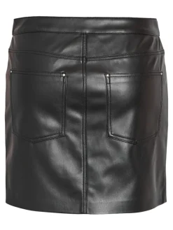 NMKATE NW PU SKIRT NOOS black