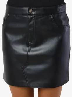 NMKATE NW PU SKIRT NOOS black