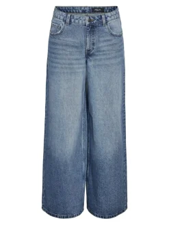NMKETTIE MW WIDE JEANS VI557MB NOOS medium blue denim