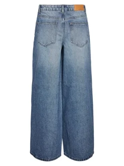 NMKETTIE MW WIDE JEANS VI557MB NOOS medium blue denim
