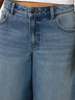 NMKETTIE MW WIDE JEANS VI557MB NOOS medium blue denim