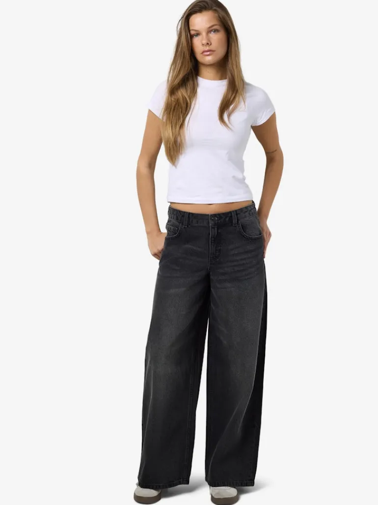NMKETTIE NW WIDE LEG JEANS VI559BL NOOS black denim