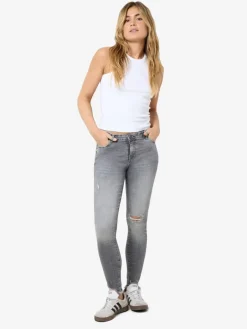 NMKIMMY NW DESTROY ANK SKNY AZ368MG NOOS medium grey denim