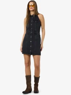 NMLARDIE SH SLM DENIM DRESS VI588BL NOOS black denim