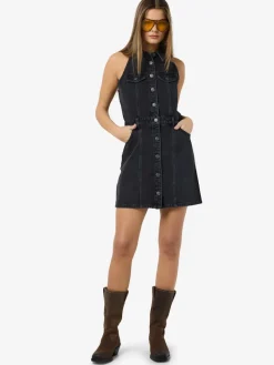 NMLARDIE SH SLM DENIM DRESS VI588BL NOOS black denim