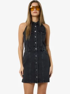 NMLARDIE SH SLM DENIM DRESS VI588BL NOOS black denim
