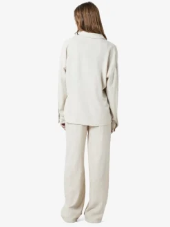 NMLEILANI L/S LOOSE SHIRT WVN NOOS natural